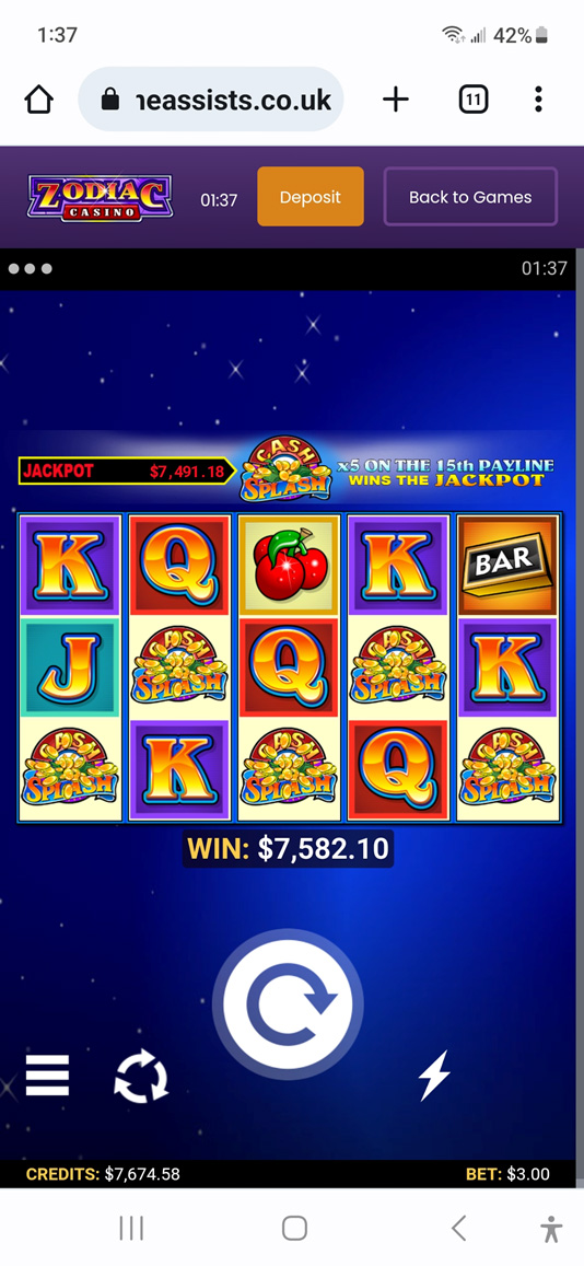 Gagnants récents Casino Rewards