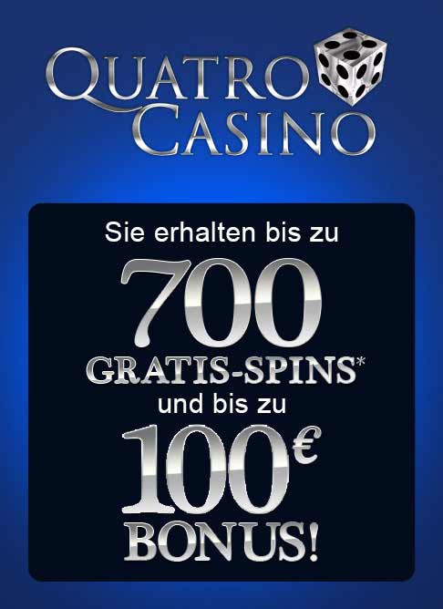 Quatro Casino: Up To 700 Free Spins New Player Bonus